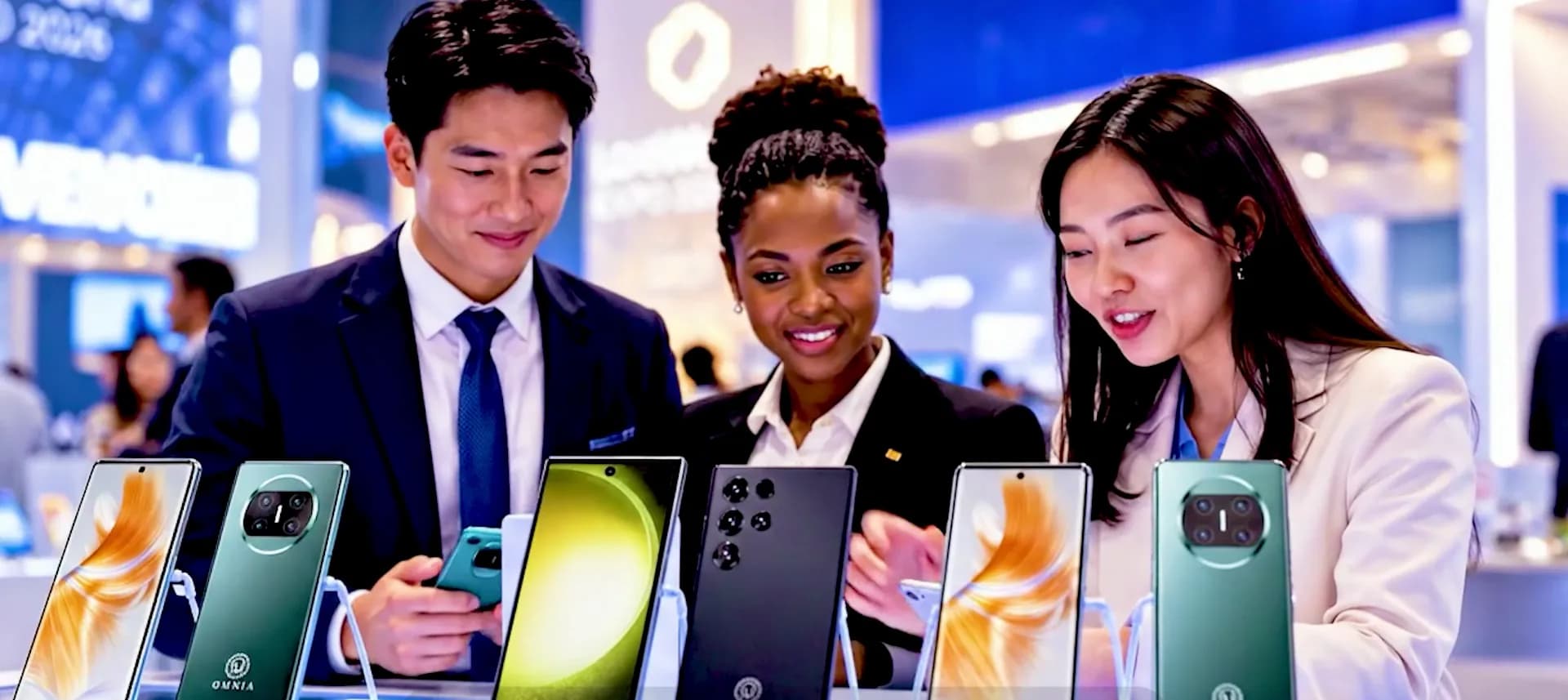 Developers working together at laptops